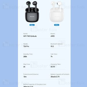 هندزفری بلوتوثی اوی مدل T26 Pro