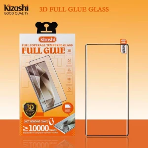 محافظ صفحه نمایش شیشه ای خم فول چسب اورجینال Kizashi مدل Samsung Galaxy S21 Ultra