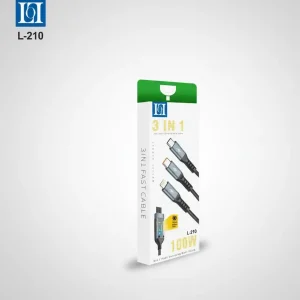 کابل فست شارژِ ۳ در ۱ مدل L-۲۱۰